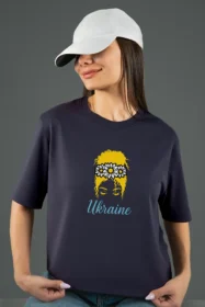 Жіноча футболка з принтом Незламна Українка (00169) Фуме