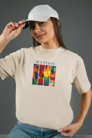 Жіноча футболка з принтом MATISSÉ (00261) Тауп