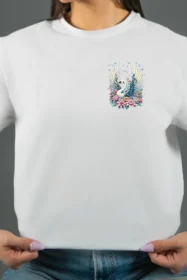 Жіноча футболка з принтом | (10050) Біла