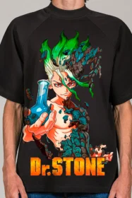 Футболка двостороння з принтом аніме | (50003) – Доктор Стоун (Dr. Stone)