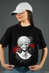 Футболка з принтом аніме | (50007) – Токійський гуль (Tokyo Ghoul)