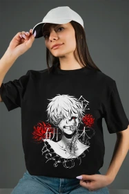 Футболка з принтом аніме | (50007) – Токійський гуль (Tokyo Ghoul)