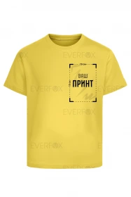 Дитяча футболка з індивідуальним принтом (Жовта)