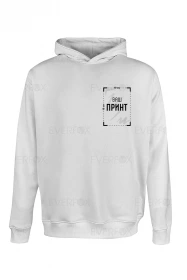 Худі з індивідуальним принтом (Біле)