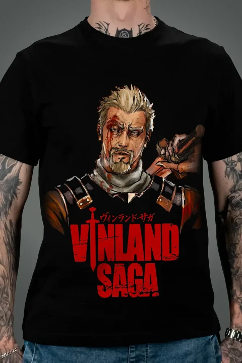 Футболка з принтом аніме – Сага про Вінланд (Vinland Saga)