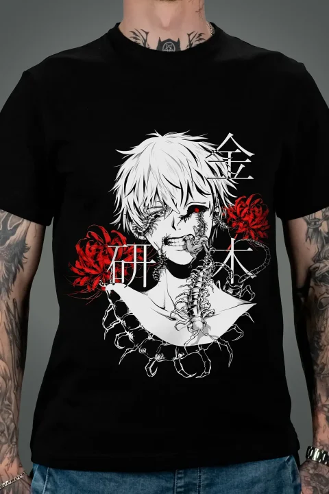 Футболка з принтом аніме – Токійський гуль (Tokyo Ghoul)