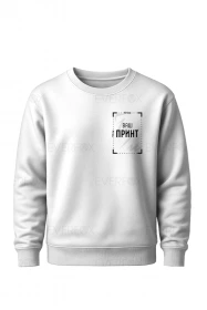 Світшот з принтом на замовлення (Білий)